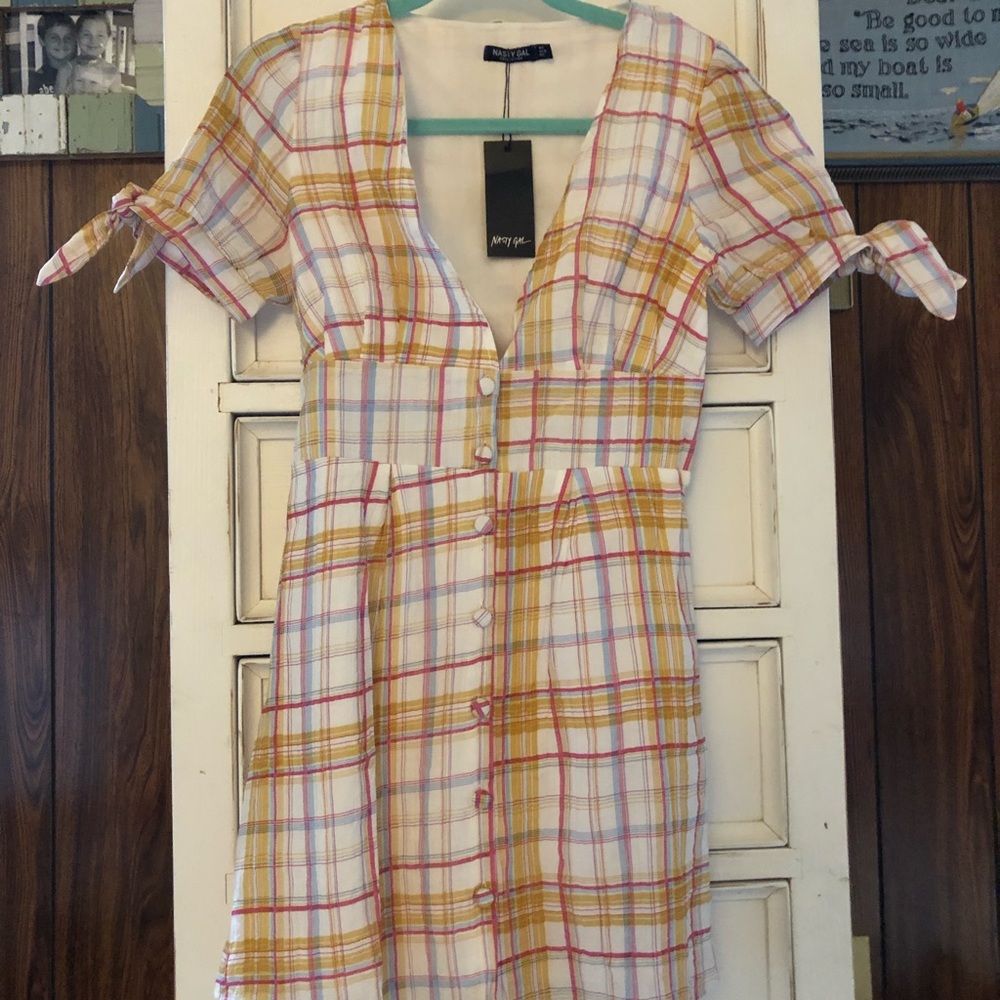 Cute plaid mini dress